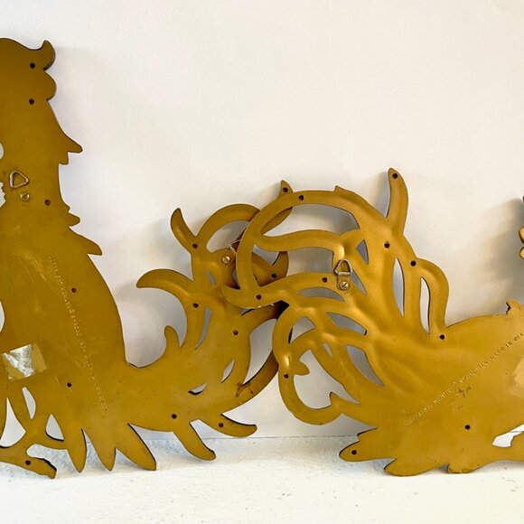 Golden Roosters Syroco USA Mid Century Composed Decor - Picture 2 of 12